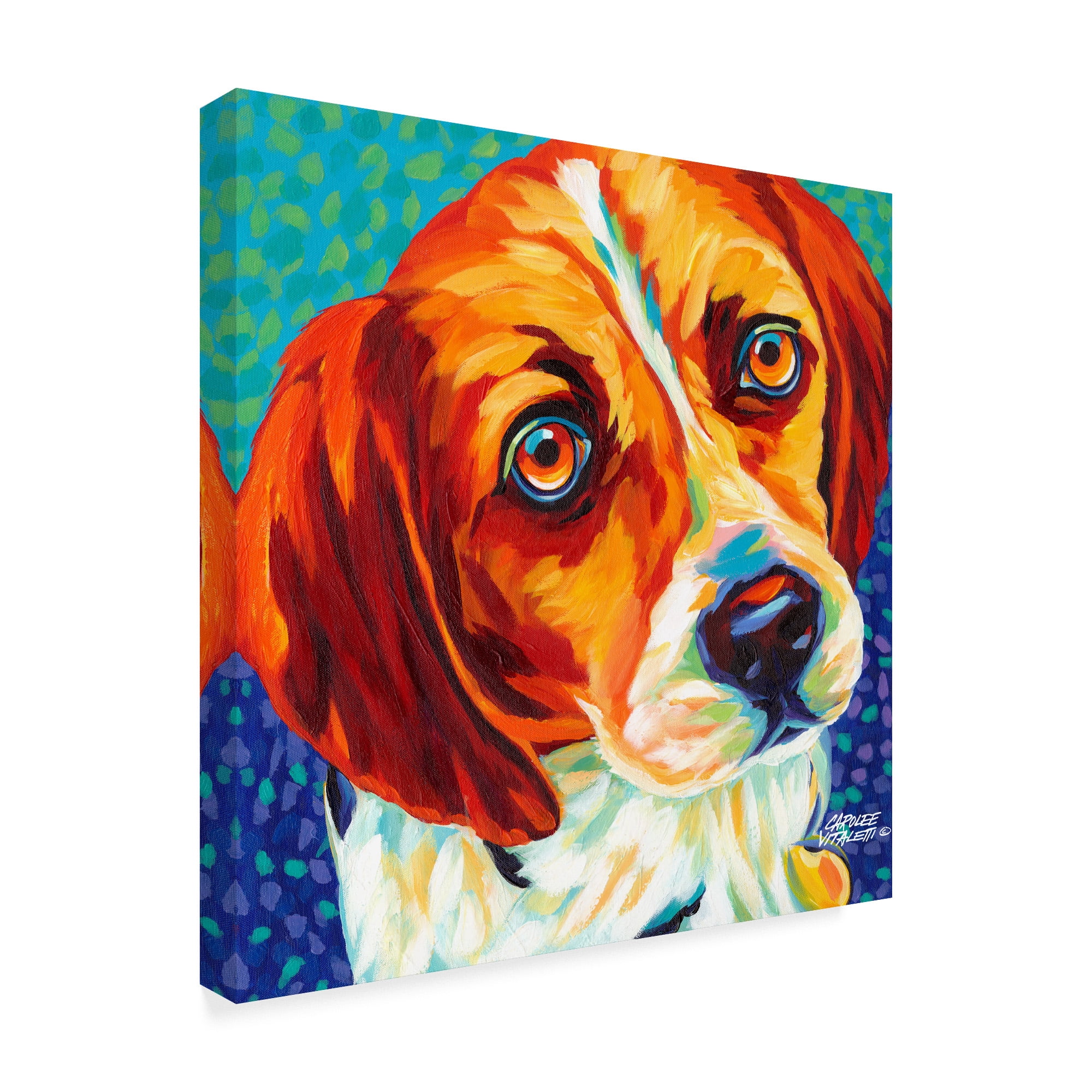 Trademark Fine Art 'Dogs in Color II' Canvas Art by Carolee Vitaletti