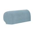 thumbnail image 3 of 2pc Stretch Couch Arm Covers , Checkered Sofa Arm Slipcovers, Anti-Slip Armrest Covers for Recliner and Armchairs, Pet Proof, High Stretchy, 3 of 4