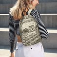 thumbnail image 5 of Rateoe Vineyard Landscape Pattern Durable Canvas Backpack for Men & Women – Stylish & Lightweight – Adjustable Straps, Multiple Pockets – Fits 15-17 Inch LaptopsSmall, 5 of 5
