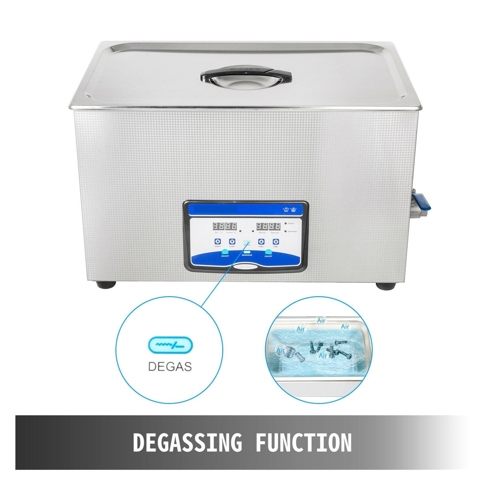 3.2L 4.5L 6.5L 10L 15L 20L 22L 30L Ultrasonic Cleaner W/ Degassing Function Portable Washing Machine Sonic Home Appliance ,Strong Cleaning