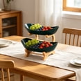 thumbnail image 3 of MMJ Kitchen Appliances Tiered Fruit Basket Stand Countertop Organizer 2 Layer for Fruits Snacks, 3 of 6
