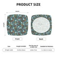 thumbnail image 5 of Rateoe Skull cute organ Pattern Square Couch Cushion Covers, Sofa Furniture Protector Slipcover with Bottom Tie rope, Soft Non-Slip Non-Wrinkle Non-Sticky-Six Piece, 5 of 7