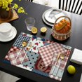 thumbnail image 4 of Pioneer Flower Floral Print Pattern Summer Placemats Table Placemats Set Of 4-Linen Kitchen Washable Placemats Table Mats 12x18 Inch Non-Slip Heat Resistant, 4 of 5