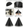 thumbnail image 3 of Squirrel Proof Bird Feeder Pole Baffle PVC Guard Stopper Black for Outdoor Use, 3 of 7