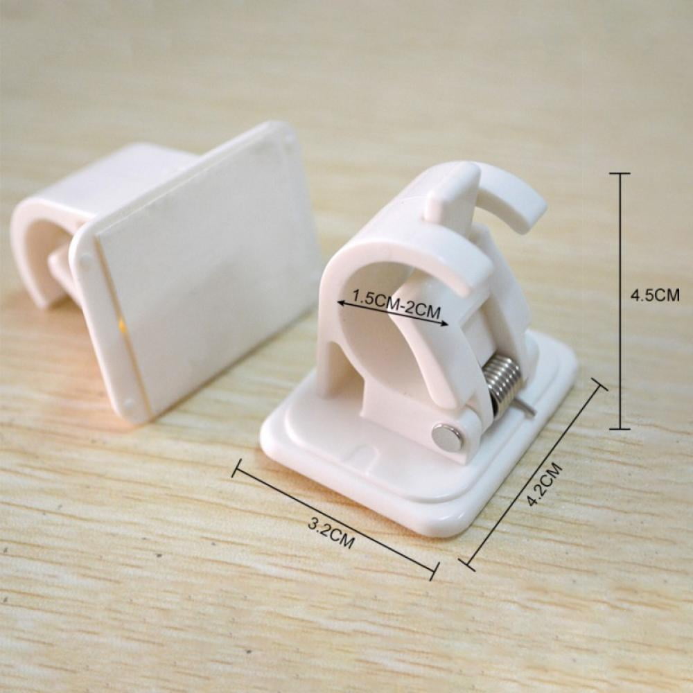 Eleanos Home Self Adhesive Curtain Rod Bracket Drapery Hook Holders Fixing Rod Holder Curtain