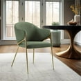 thumbnail image 2 of Meridian Furniture Chaise de Salle à Manger Verte Nial (Ensemble de 2), 2 of 10