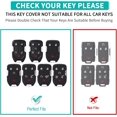 thumbnail image 3 of Key Fob Cover Compatible with GMC Sierra 1500 2500HD 3500HD Chevrolet Silverado 2021-2025 Keychain Case Holder Protector,Black/Red, 3 of 6