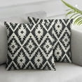 thumbnail image 3 of Grey Boho Pillow Covers , Gray Bohemian Geometric Pattern Modern Abstract Decorative Throw Pillow Cases Cushion Covers Summer Decoration Gift Farmhouse Sofa Couch Bed Decor, 3 of 7