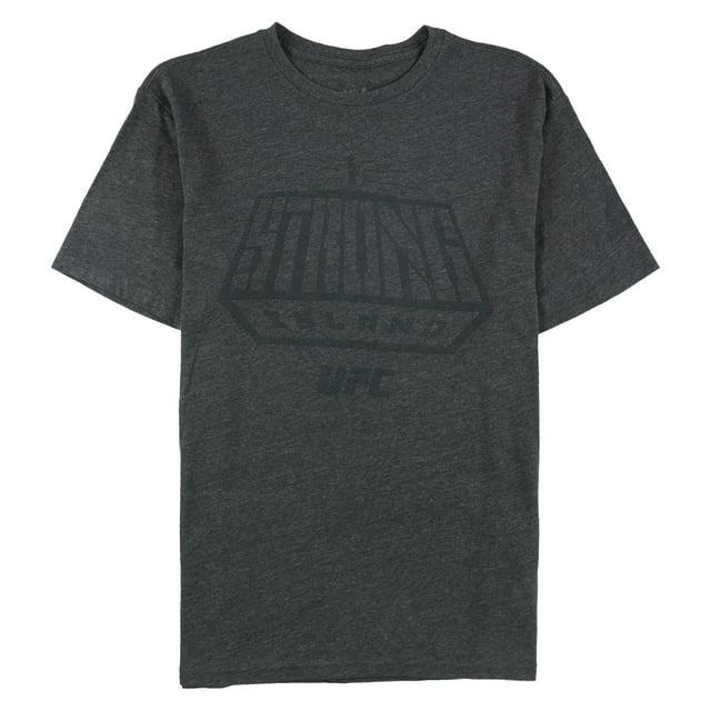 Reebok Mens Strong Island Graphic T-Shirt, Grey, Small