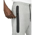 thumbnail image 5 of Men's Nike Sportswear Tech Dark Grey Heather/Black Fleece Joggers - 2XL, 5 of 9