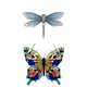 thumbnail image 1 of 2 Piezas Coloridas Libélulas Colgantes Mariposas Pared Decoración Cocina Decoración Colco Arte de la pared de la libélula, 1 of 7