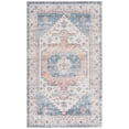 thumbnail image 2 of SAFAVIEH Arizona Tegan Oriental Polyester Area Rug, Beige/Light Blue, 8' x 10', 2 of 13