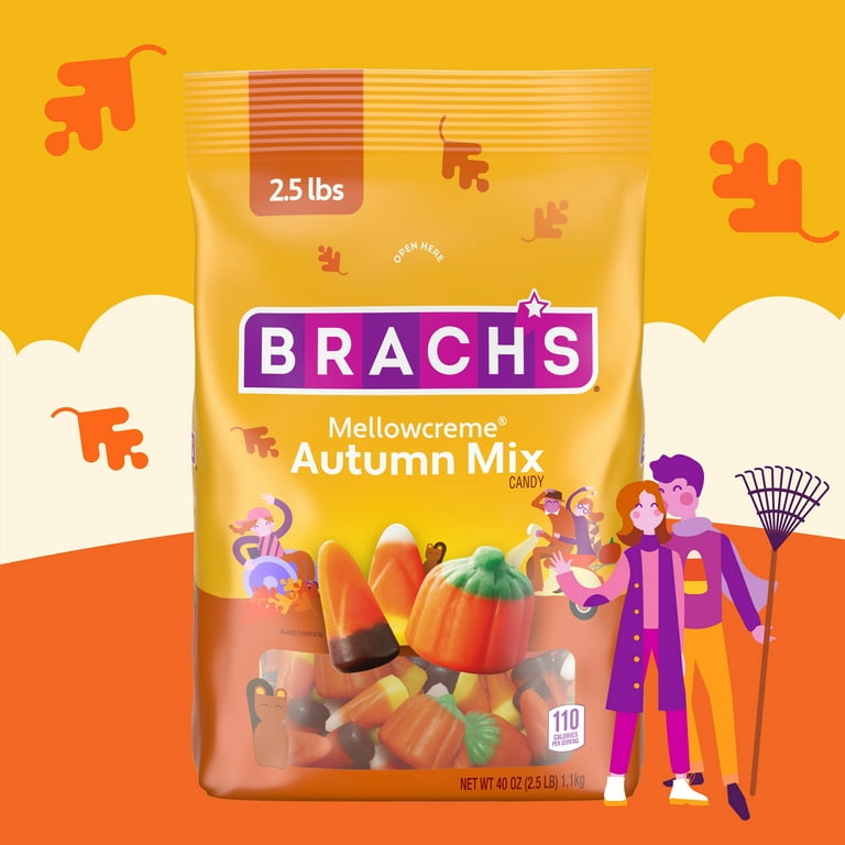 Brach's Candy Corn Autumn Mix Halloween Candy, 40oz