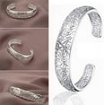 thumbnail image 3 of D-GROEE 925 Sterling Silver Hollow Bangle Bracelets For Women, Hollow Open Bangle Bracelet Jewelry for Women, 3 of 6