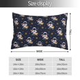 thumbnail image 2 of Salouo Astronaut Surfing Pattern Pillow Cases,1PC Pillow Covers with Envelope Closure Decorative Pillow Case for Bed Couch,Pillows Not Included-16"x24", 2 of 6