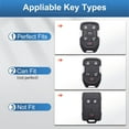 thumbnail image 2 of for GMC Key Fob Cover with Keychain, Leather Full Protection Key Case Shell Compatible with Chevy GMC Suburban Tahoe Terrain Yukon Yukon XL (6 Buttons, 2 of 7