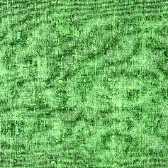 Ahgly Company Indoor Square Persian Green Traditional Area Rugs, 8' Square