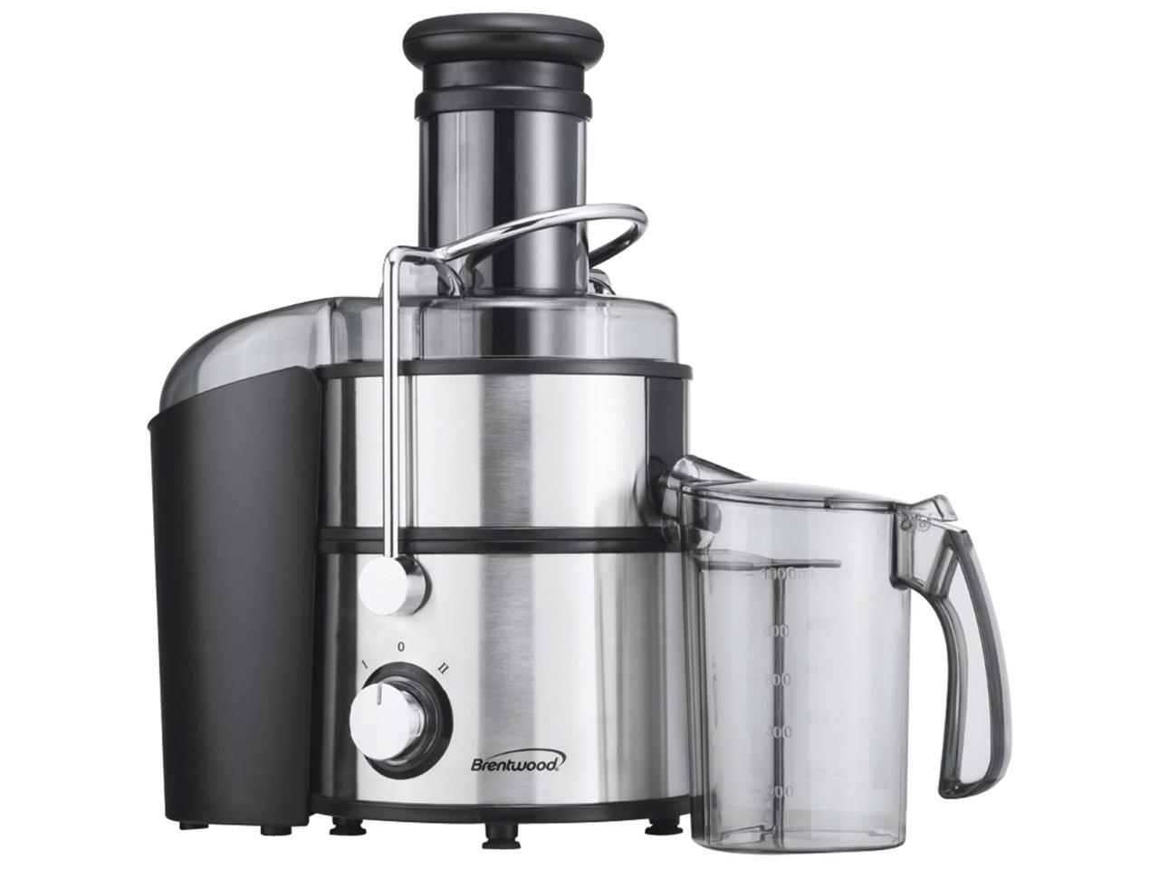 Brentwood Appliances JC-500 2-Speed 800Watt Juice Extractor with Graduated Jar, Stainless Steel - image 2 of 5