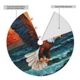 thumbnail image 2 of Sikiie Textured Bald Eagle 30-48 inches {designName} Print Christmas Tree Skirt Snowman Xmas Tree Skirt with Edge Christmas Decorations for Holiday Party30", 2 of 7
