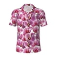 thumbnail image 2 of Daiia Orchids Flowers Pattern Men’s Polo Shirts,Solid Deck Shirt,Classic Fit, Breathable Cotton Polo for Casual and Sport Wear-X-Large, 2 of 9