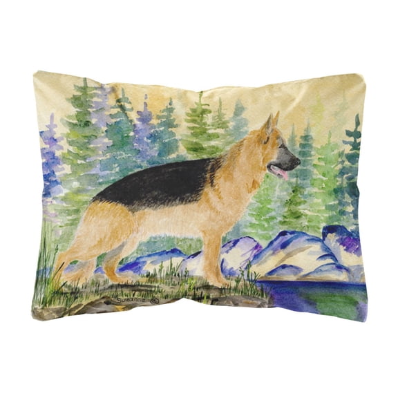 Carolines Treasures SS8129PW1216 German Shepherd Decorative Canvas Fabric Pillow, Large, Multicolor