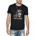 thumbnail image 2 of Colevkie I'm Not Responsible for What My Face Does When You Talk Men's Sarcastic T-Shirt Humorous Saying Novelty Funny Graphic Tee Tops(Black-Men,XS), 2 of 7