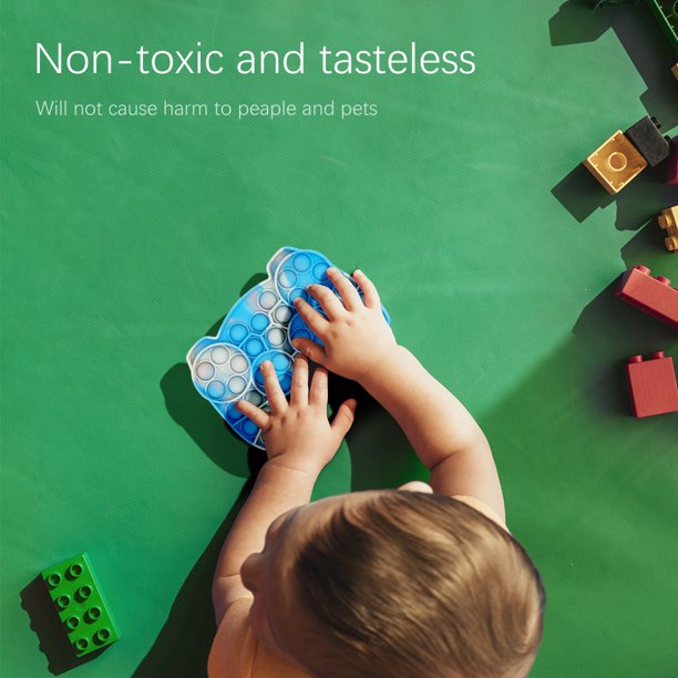Silicona Hand Push Bubble Board Autismo Juguete Niños Herramienta de educación sensorial (B) Ndcxsfigh Nuevos Originales
