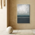 thumbnail image 2 of PixonSign Canvas Print Wall Art Gray Abstract Beach Horizon Geometric Wilderness Illustrations Modern Art Minimalist Landscape Relax/Calm Multicolor for Living Room, Bedroom, Office - 24"x36", 2 of 5
