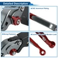 thumbnail image 4 of Unique Bargains Short Long Brake Clutch Levers for Yamaha YZF R1 15-22 6 Position Adjustable Motorcycle Handlebar Brake Lever Aluminum Alloy Titanium Handle Red End, 4 of 6