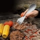 thumbnail image 3 of Juego de 2 cucharas, tenedores y cuchillos de acero inoxidable 3 en 1, resistentes y duraderos, resistentes al óxido, para aperitivos, postres, ensaladas, para el hogar, camping, senderismo y viajes, 3 of 4