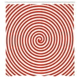thumbnail image 3 of Ambesonne Spires Shower Curtain, Spiral Concentrate Line Art, 69"Wx84"L, Red White, 3 of 5