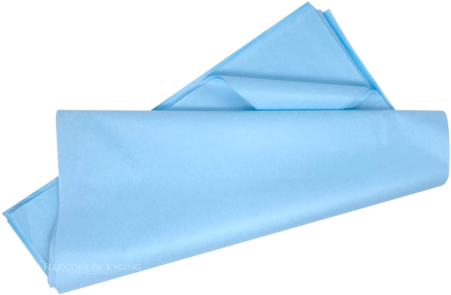 Flexicore Packaging Light Blue Gift Wrap Tissue, (100 Rolls)