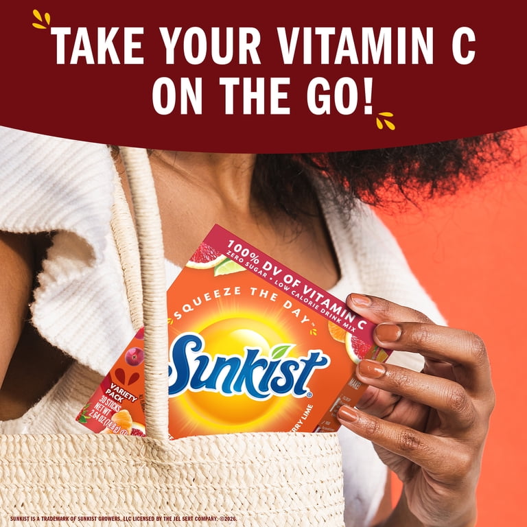 Sunkist Soda Variety Powdered Drink Mix, 1 oz, 30 Packets photo 4
