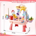 thumbnail image 4 of Artmeer Toddler Sand and Water Table with Electric Pump Faucet, Play Sink with Running Water, Kitchen Faucet Toy, Fishing Toys, Ages 3 +, Pink, 4 of 8