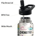 thumbnail image 5 of 32oz Insulated Chemistry Teacher Tumbler with Straw & Flip Lid - Stainless Steel Water Bottle Gift for Chemistry Teachers (Men & Women), 5 of 6