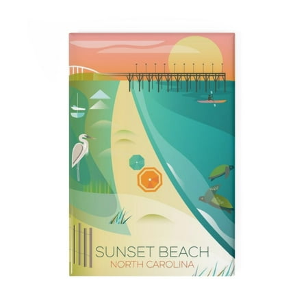 

SUNSET BEACH REFRIGERATOR MAGNET