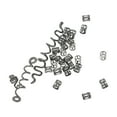 thumbnail image 5 of Unique Bargains 28 Hair Cuffs Dreadlock Hollow Snake-shaped Dreadlock Hair Clips Black, 5 of 5
