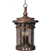 Maxim Santa Barbara DC Three Light 17-Inch Outdoor Hanging Lantern - Sienna - 3138CDSE