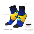 thumbnail image 4 of Lsque Geometry Dash Printed Crew Socks, Moisture-Wicking Socks, Athletic Socks for Men Breathable Cushion Socks Casual Sport Socks for Running Traveling, 4 of 6