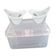 thumbnail image 3 of Kit de 2 vasos lavaojos reutilizables con recipiente de almacenamiento. Vasos para limpieza ocular. Blanco, 3 of 9