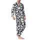 thumbnail image 2 of Fotbe Daisy Floral Pijama de Hombre con Estampado de Manga Larga, Conjunto de 2 Piezas, Ropa de Dormir Suave y Cómoda con Bolsillos-X-Large, 2 of 7
