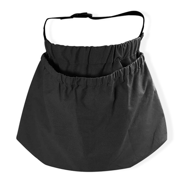 Matsuzay Bolsa de recolección de frutas Oxford, bolsa de delantal de recolección, canasta de gran capacidad, hierba vegetal, naranja, Jardín y Patio Negro