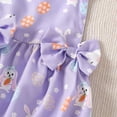 thumbnail image 6 of Wxolcjlv Baby Girls Romper Sleeveless Easter Cartoon Rabbit Backless Bow Jumpsuit With Headband Cute Casual Bodysuits,6-12M, 6 of 7