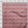 thumbnail image 3 of oneOone Tissu Jersey Coton Rouge Feuilles Matériel de Robe Tissu Imprimé Tissu au Mètre 58 Pouces de Large, 3 of 5