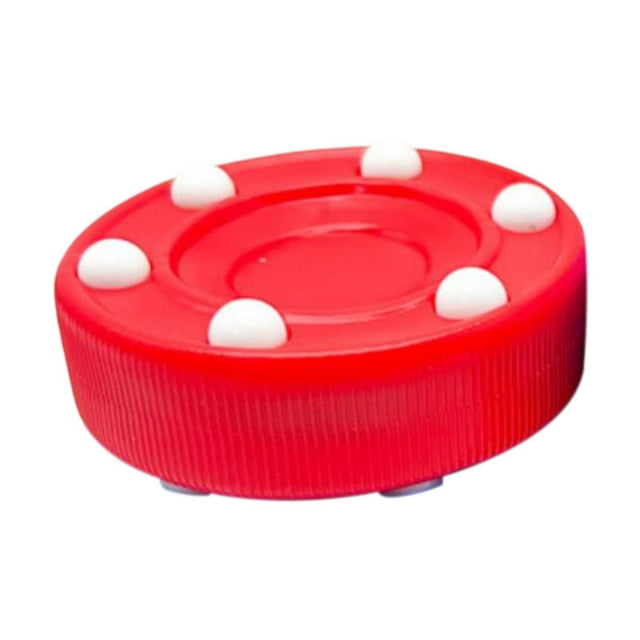 Accesorios de disco de hockey Roller de hielo de la calle para entusiastas de los deportes al aire libre Gym Rojo