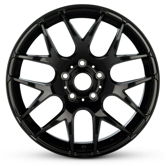 Romac Radium 18 Inch, 5 x 120 Bolt Pattern, 34 mm Offset, 72.6 mm Hub - Gloss Black Alloy Rim