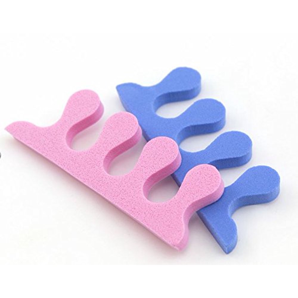 3-Hole 7mm Pedicure Toe Separator 1 BAG 100 Pairs, for Salon Nail Spa