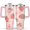 Pink, variant on Strawberry Flowers 40oz Tumbler - Double Wall Leak-Proof Cup - Sweet Red Berry Watercolor Art for Office Workers