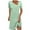Green, variant on Zkozptok Womens Shirt Dress Short Sleeve Asymmetric Neck T Shirts Buttons Tunic Summer Casual Dresses