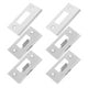 thumbnail image 5 of 6 placas de refuerzo para cerraduras de puerta: placas de refuerzo de acero inoxidable para puertas interiores de madera con hebilla de bloqueo de cerrojo., 5 of 5